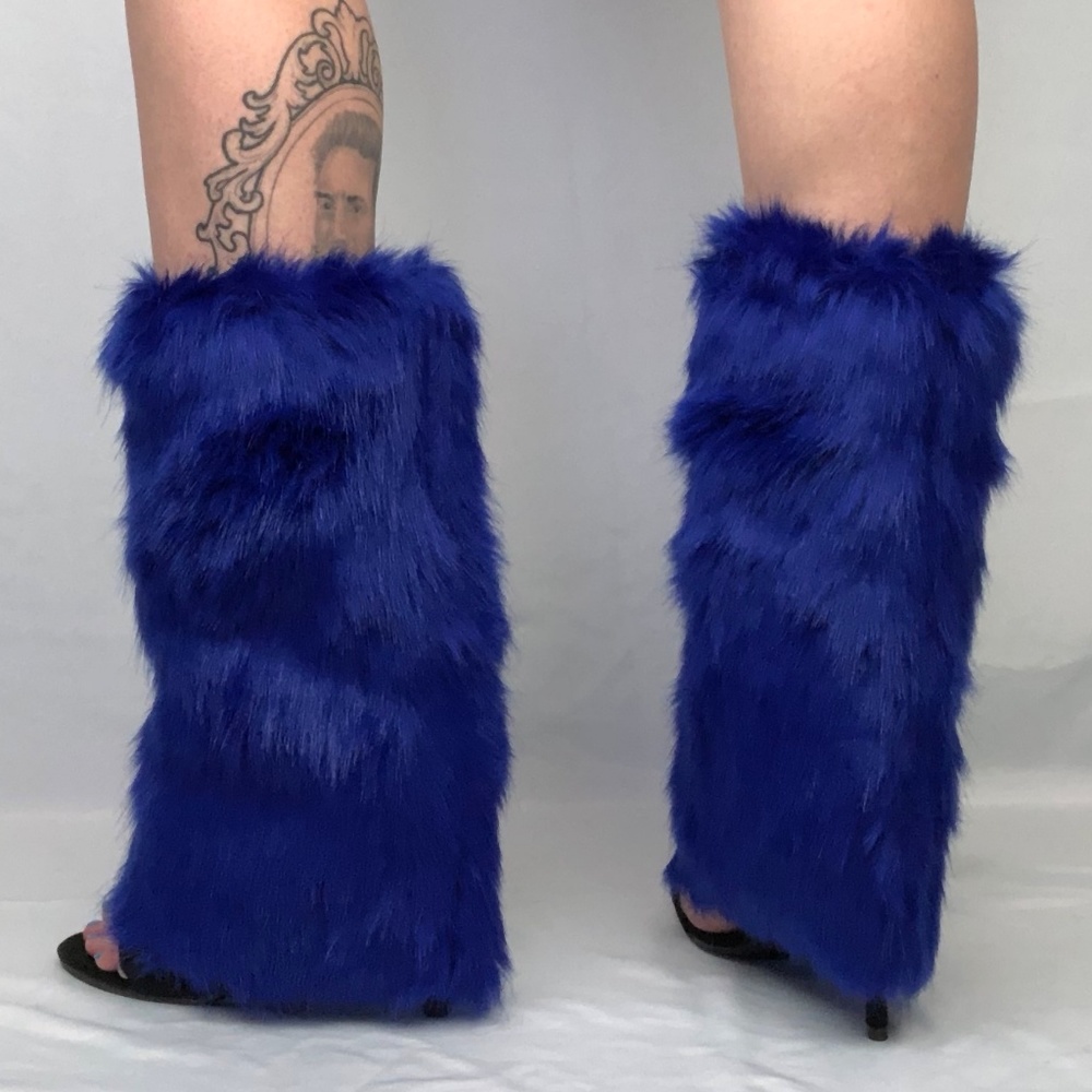 * Royal Warming Heart * Velvet Fur High Heel Boots - Picture 6 of 8